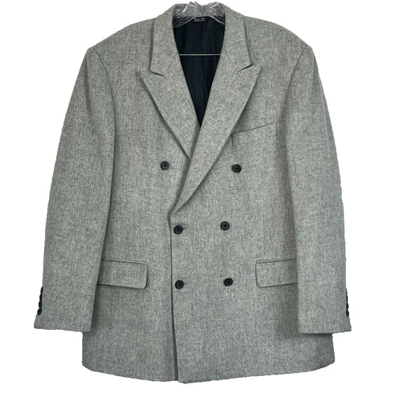 Paul Fredrick Mens 42R 100% Camel Hair Double Breasted Peak Lapel Coat Jacket - Picture 1 of 11